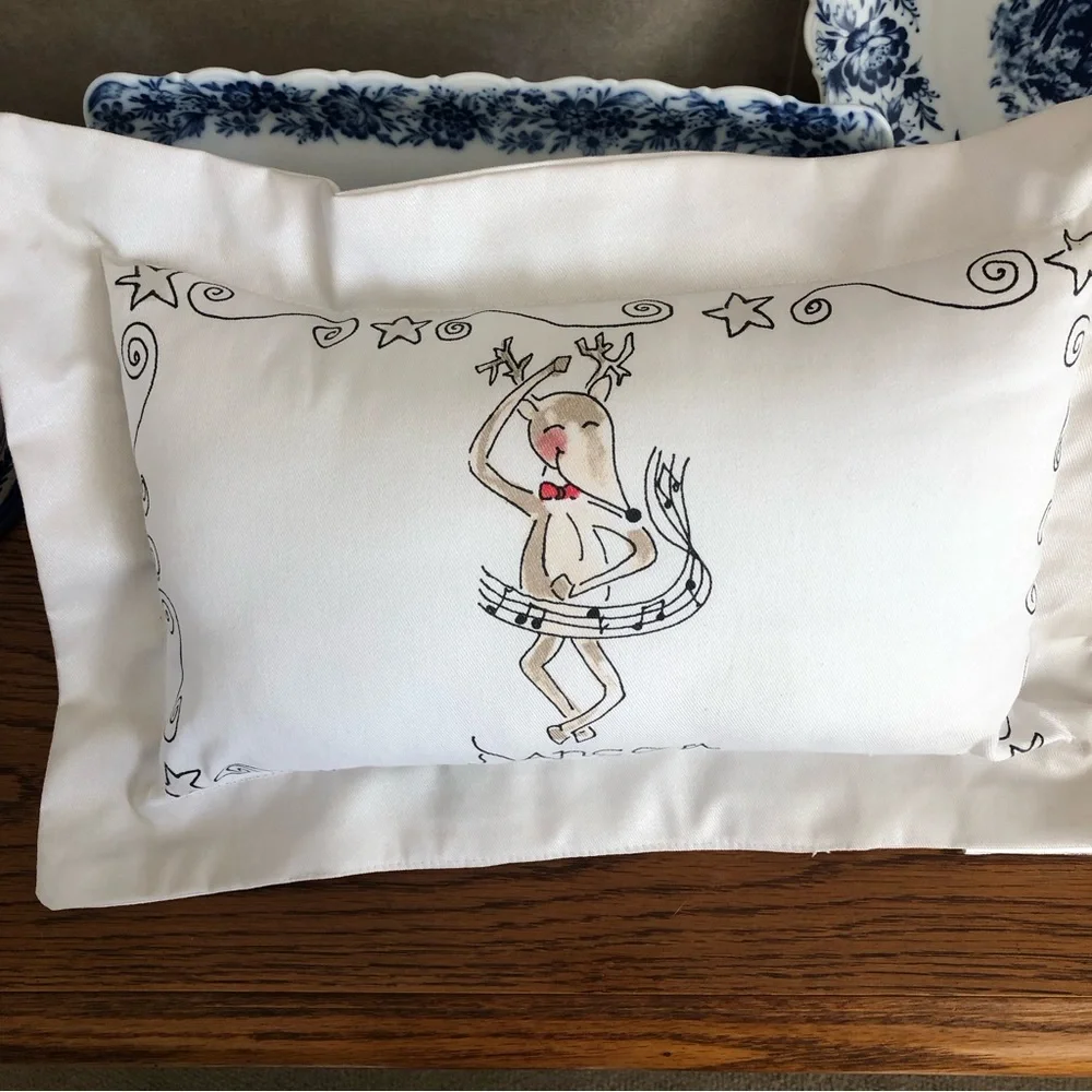 Dancer Christmas Pillow
